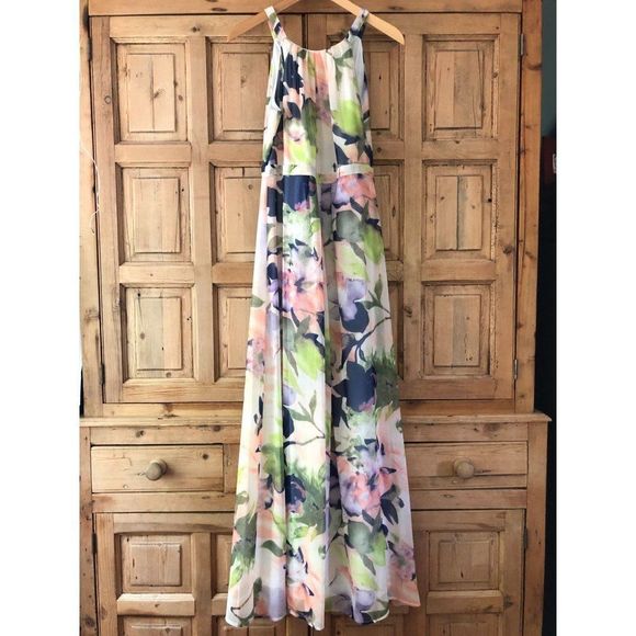 ModCloth Medium Sleeveless Floral Maxi Dress - Picture 3 of 9